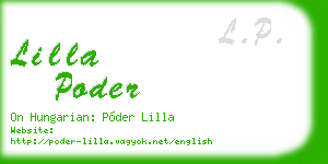 lilla poder business card